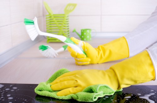 Cleaning a fabric surface with gentle stain removal methods